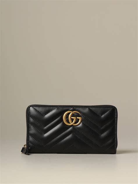 portafoglio gucci donna pelle loggata
